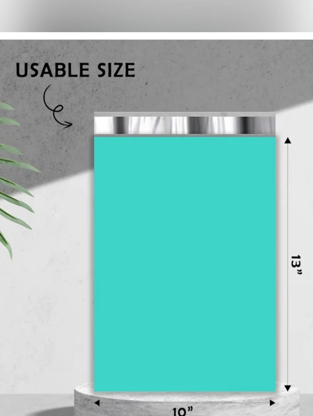 40 Turquoise Teal Flat Poly Mailers 20 6x9 + 20 10x13 Self Seal Shipping Bags